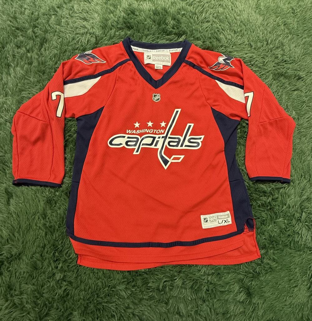 Reebok Washington Capitals T.J. Oshie #77 Youth L/XL NHL Hockey Jersey Red